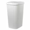 Hefty Trash Cans 13-Gallon White Plastic Trash Can with Lid