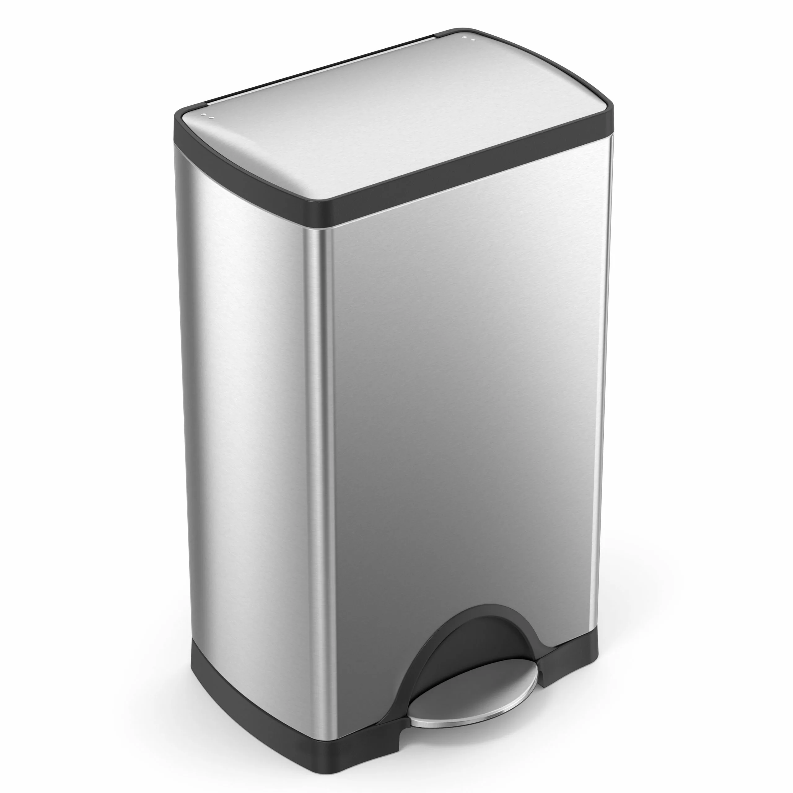 simplehuman Trash Cans 38-Liter Brushed Stainless Steel Steel Trash Can with Lid 3 simplehuman Trash Cans 38-Liter Brushed Stainless Steel Steel Trash Can with Lid
