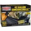 Contractor's Choice Trash Bags Contractor 50-Pack 42-Gallon Black Outdoor Plastic Construction Trash Bag 2 Contractor's Choice Trash Bags Contractor 50-Pack 42-Gallon Black Outdoor Plastic Construction Trash Bag -Cleaning Supplies Shop 00626143