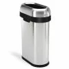 simplehuman Trash Cans 50-Liter Brushed Stainless Steel Steel Touchless Trash Can with Lid -Cleaning Supplies Shop 02411171