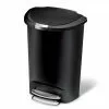 simplehuman Trash Cans 50-Liter Black Plastic Trash Can with Lid -Cleaning Supplies Shop 02919346 scaled