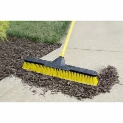 Quickie BULLDOZER Brooms 24-in Poly Fiber All-Purpose Push Broom -Cleaning Supplies Shop 04219709