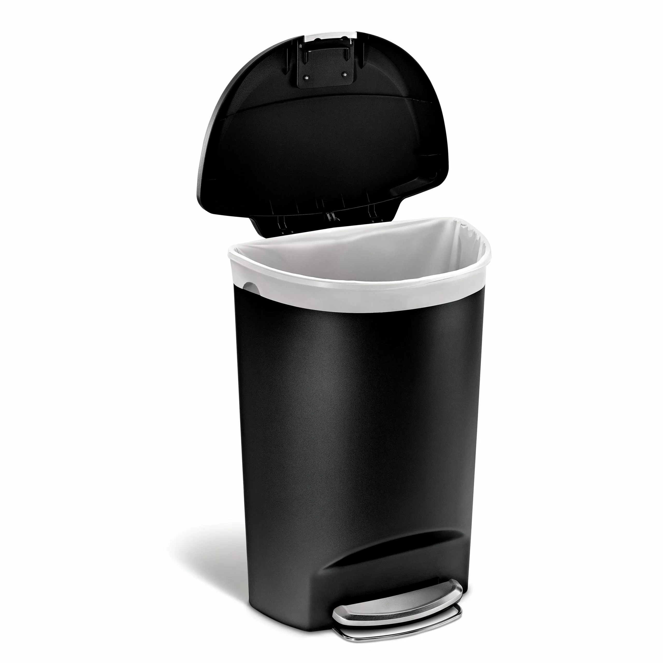 simplehuman Trash Cans 50-Liter Black Plastic Trash Can with Lid 5 simplehuman Trash Cans 50-Liter Black Plastic Trash Can with Lid - Image 3