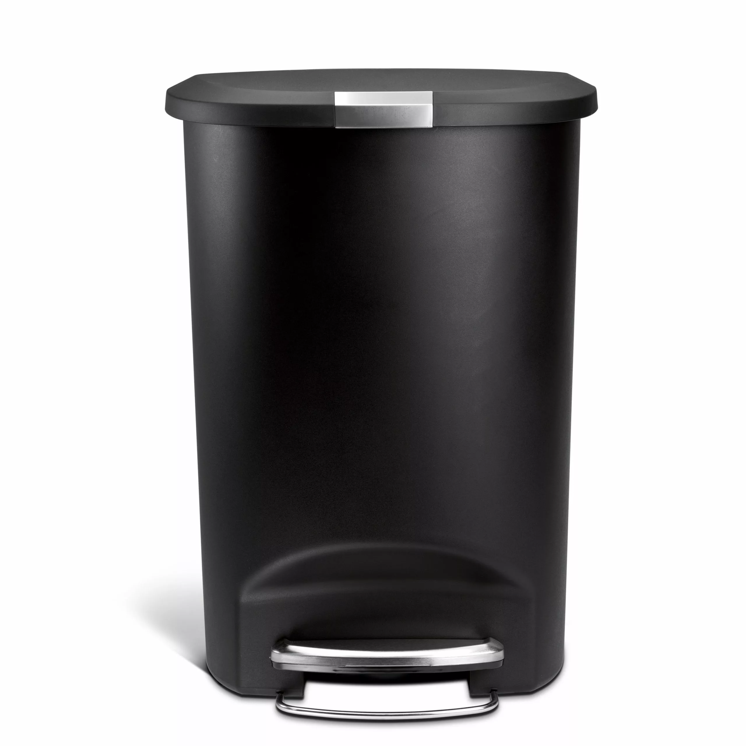 simplehuman Trash Cans 50-Liter Black Plastic Trash Can with Lid 6 simplehuman Trash Cans 50-Liter Black Plastic Trash Can with Lid - Image 4