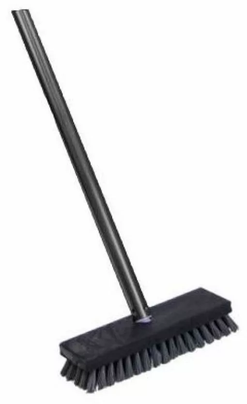 Quickie BULLDOZER Deck Brushes 9-in Poly Fiber Stiff Deck Brush -Cleaning Supplies Shop 05109013