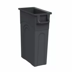 Blue Hawk Trash Cans 23-Gallon Black Plastic Touchless Trash Can