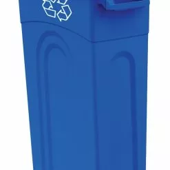 Blue Hawk Recycling Bins 23-Gallon Blue Outdoor Recycling Bin