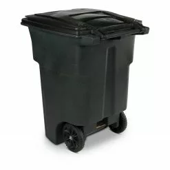 Toter Trash Cans 96-Gallon Greenstone Plastic Wheeled Trash Can with Lid 13 Toter Trash Cans 96-Gallon Greenstone Plastic Wheeled Trash Can with Lid -Cleaning Supplies Shop 05186547