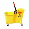 Rubbermaid Commercial Products Mop Wringer Buckets Tandem 31-Quart Commercial Mop Wringer Bucket with Wheels -Cleaning Supplies Shop 05372508