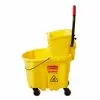 Rubbermaid Commercial Products Mop Wringer Buckets WaveBrake 35-Quart Commercial Mop Wringer Bucket with Wheels -Cleaning Supplies Shop 05372514