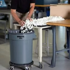 Rubbermaid Commercial Products Trash Can Dollies & Caddies 250-lb Black Plastic Trash Can Dolly -Cleaning Supplies Shop 05495210