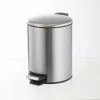 Style Selections Trash Cans 5-Liter Stainless Steel Steel Commercial Trash Can with Lid