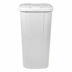 Hefty Trash Cans 13-Gallon White Plastic Trash Can with Lid -Cleaning Supplies Shop 07657006 scaled