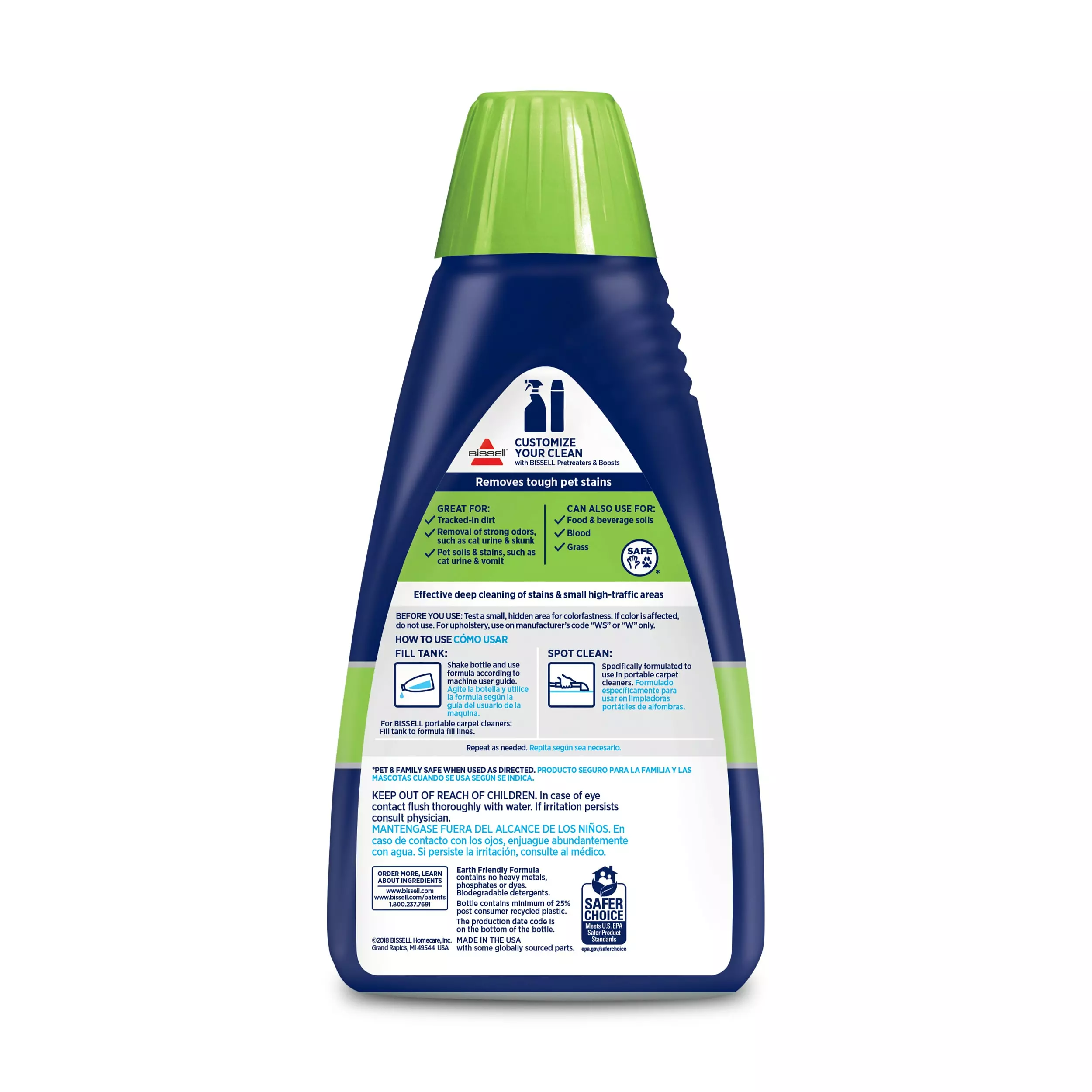 BISSELL Steam Cleaner Chemicals PET Spot and Stain, 32 oz. Formula 32-fl oz Concentrated Steam Cleaner Chemical 4 BISSELL Steam Cleaner Chemicals PET Spot and Stain, 32 oz. Formula 32-fl oz Concentrated Steam Cleaner Chemical - Image 2