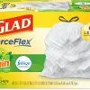Glad Trash Bags Odor Shield 50-Pack 13-Gallon Gain Original White Polypropylene Kitchen Trash Bag