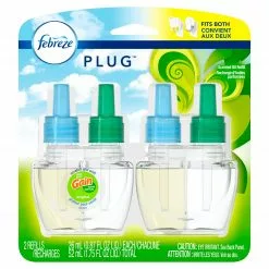Febreze Air Fresheners Plug Odor Eliminator Refills 2-Pack Gain Original Plug Air Freshener