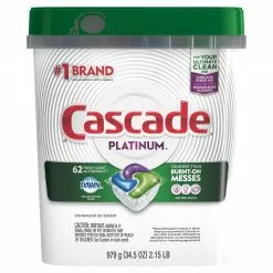 Cascade Platinum ActionPacs 62-Count Fresh Dishwasher Detergent