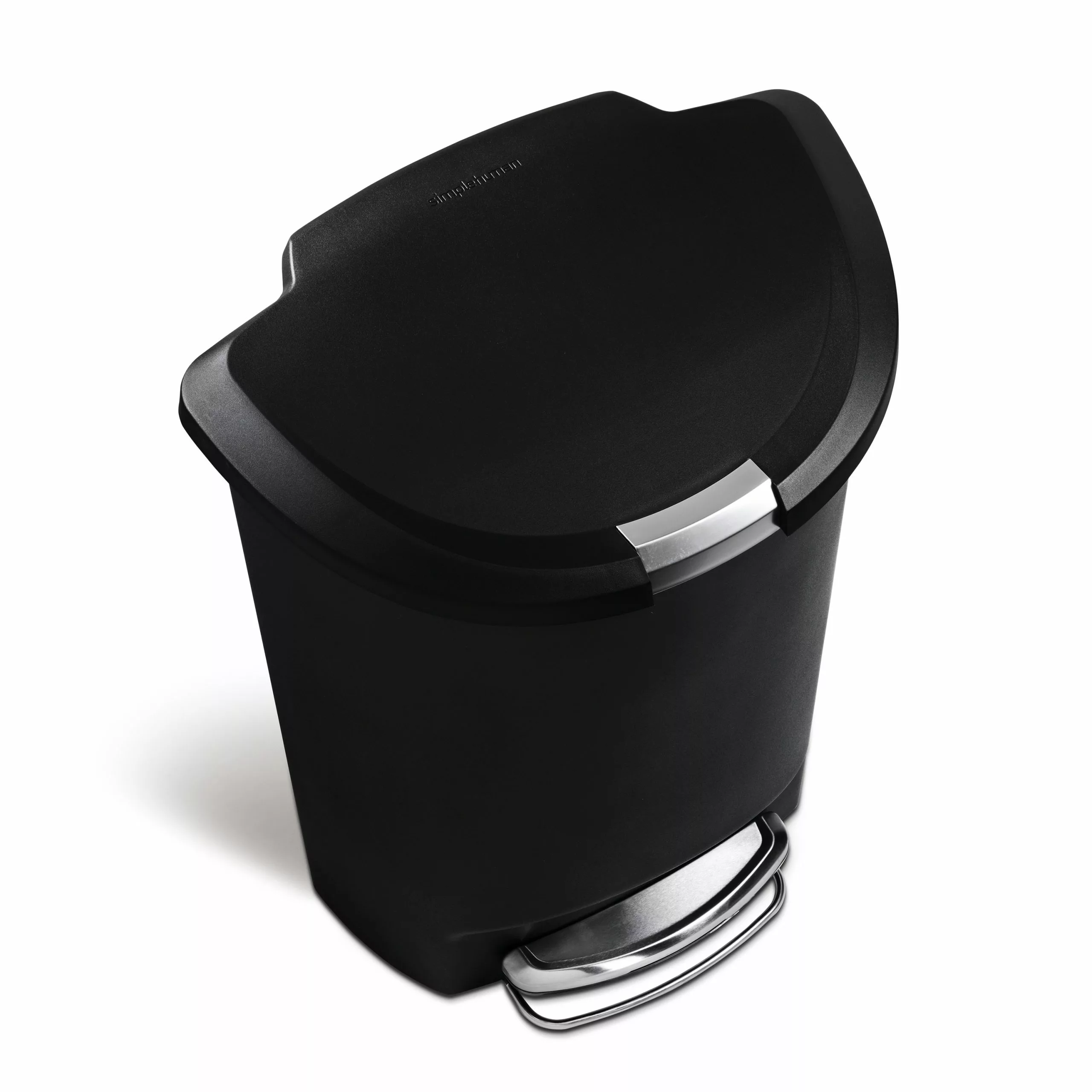 simplehuman Trash Cans 50-Liter Black Plastic Trash Can with Lid 7 simplehuman Trash Cans 50-Liter Black Plastic Trash Can with Lid - Image 5