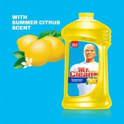 Mr. Clean All-Purpose Cleaners Antibacterial multi-surface 128-fl oz Summer Citrus Disinfectant Liquid All-Purpose Cleaner 15 Mr. Clean All-Purpose Cleaners Antibacterial multi-surface 128-fl oz Summer Citrus Disinfectant Liquid All-Purpose Cleaner -Cleaning Supplies Shop 09966140