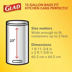 Glad Trash Bags Odor Shield 50-Pack 13-Gallon Gain Original White Polypropylene Kitchen Trash Bag 15 Glad Trash Bags Odor Shield 50-Pack 13-Gallon Gain Original White Polypropylene Kitchen Trash Bag -Cleaning Supplies Shop 10258051