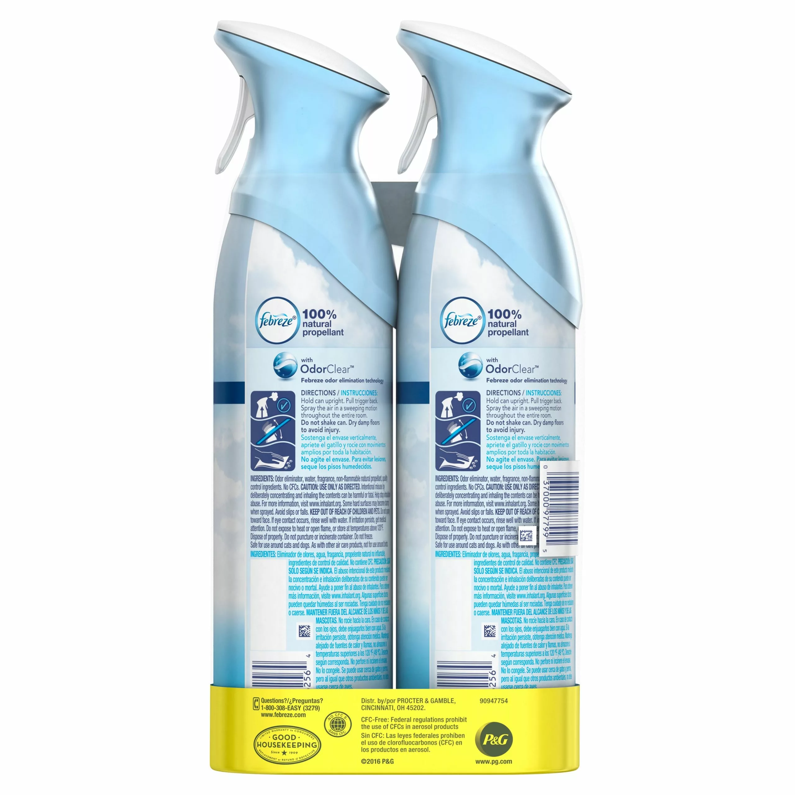 Febreze Air Fresheners Air Odor Eliminator Spray 2-Pack Linen and Sky Spray Air Freshener 8 Febreze Air Fresheners Air Odor Eliminator Spray 2-Pack Linen and Sky Spray Air Freshener - Image 6