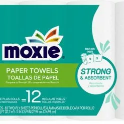MOXIE Moxie Ultra 8 12 Paper Towel White 8-Count Paper Towels