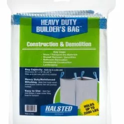 Halsted Trash Bags Heavy Duty Builder's Bag 200-Gallon White Outdoor Polypropylene Construction Trash Bag -Cleaning Supplies Shop 11512208