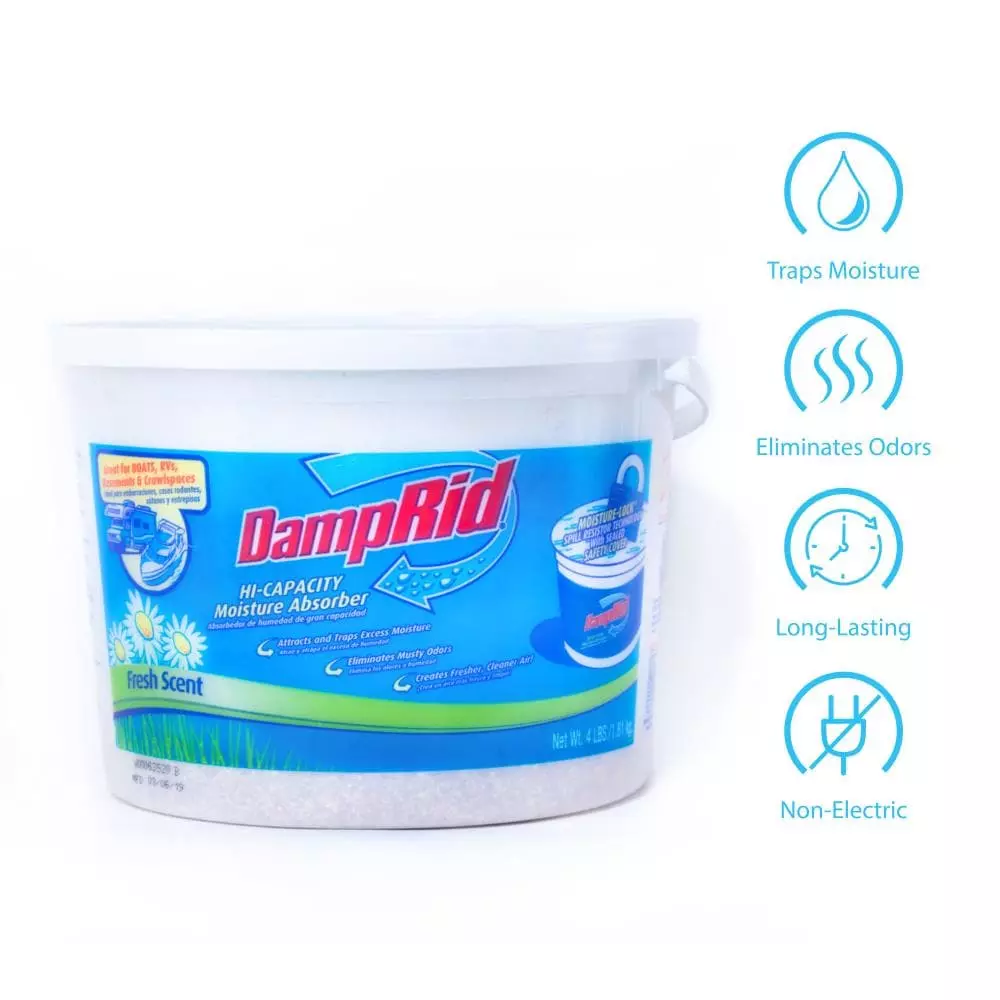 DampRid Moisture Absorbers 64-oz Fresh Bucket Moisture Absorber 5 DampRid Moisture Absorbers 64-oz Fresh Bucket Moisture Absorber - Image 3