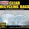 Contractor's Choice Trash Bags 45-Gallon Clear Outdoor Plastic Recycling Trash Bag