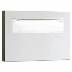 Bobrick Toilet Seat Covers & Dispensers Sta-inless Steel Toilet Seat Cover Dispenser, 15-3/4 x 2 x 11, Sat-in F-inish