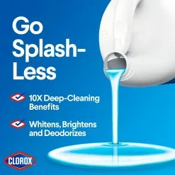 Clorox Splash-Less Liquid Bleach, Regular 77-oz Bottle -Cleaning Supplies Shop 14639460