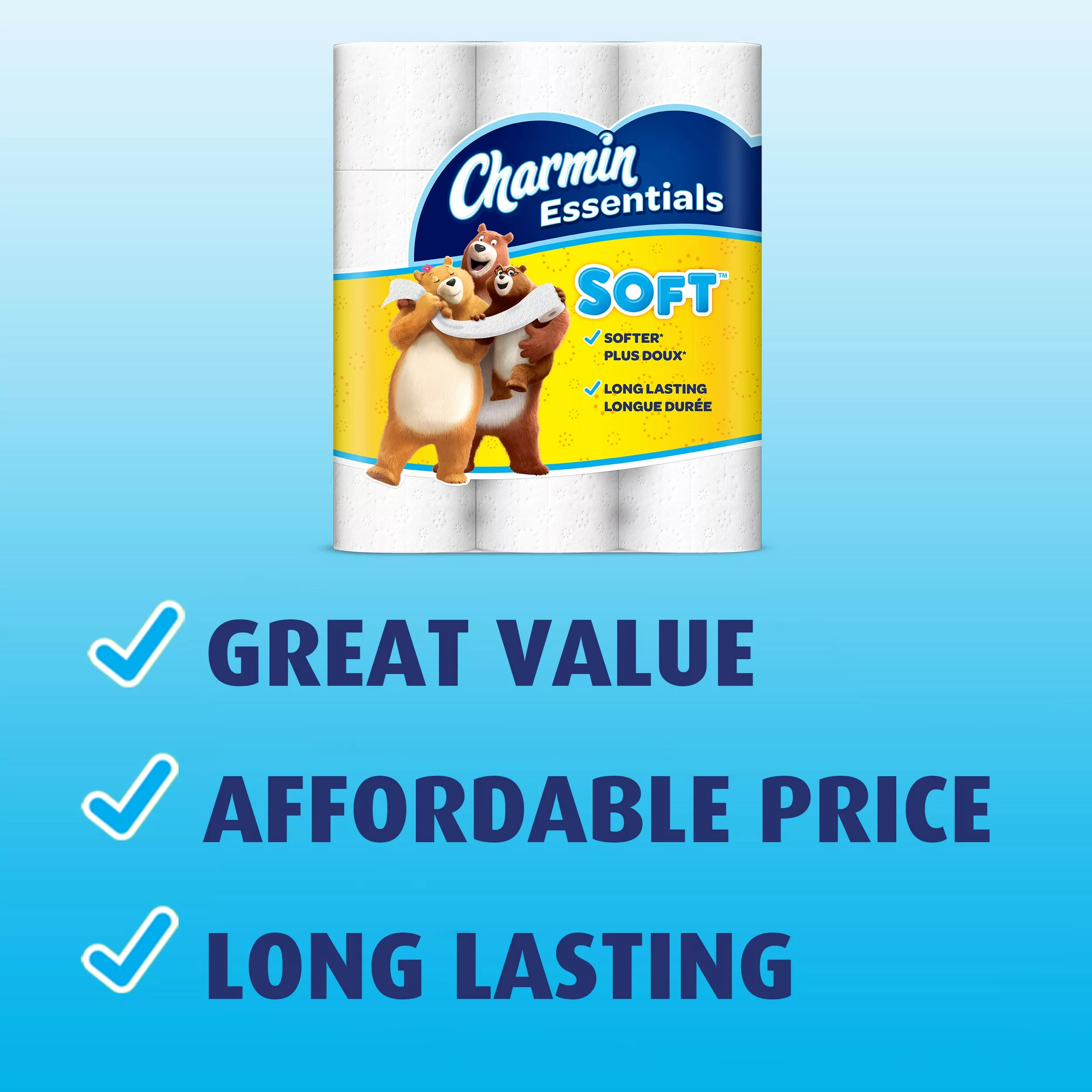 Charmin Essentials Soft Mega-Roll 18-Pack Toilet Paper 10 Charmin Essentials Soft Mega-Roll 18-Pack Toilet Paper - Image 8