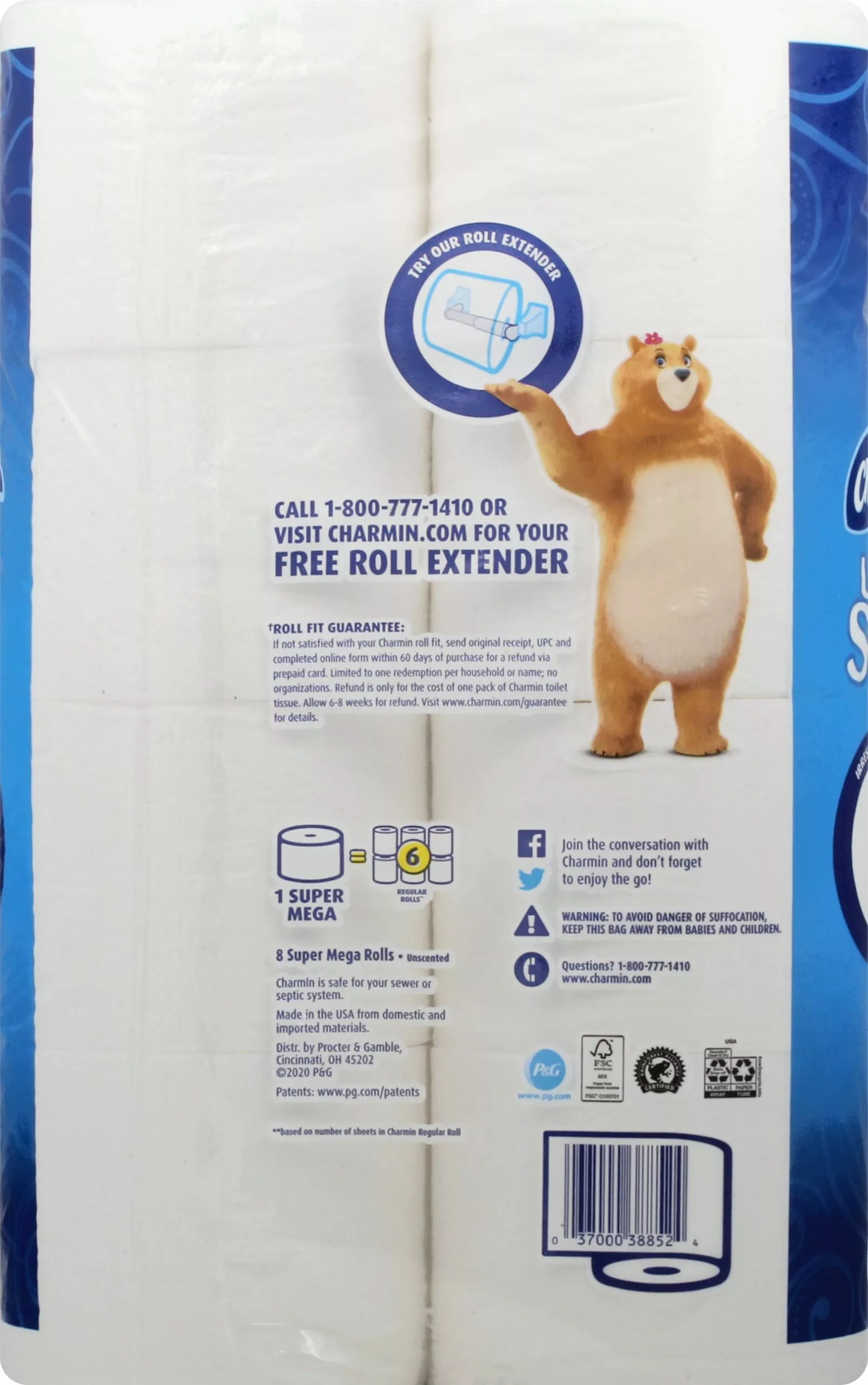 Charmin Ultra Soft Super Mega 8-Pack Toilet Paper 4 Charmin Ultra Soft Super Mega 8-Pack Toilet Paper - Image 2