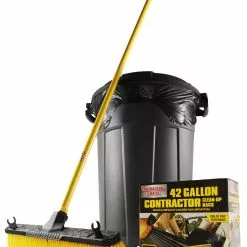 Contractor's Choice Trash Bags Contractor 24-Pack 42-Gallon Black Outdoor Plastic Construction Trash Bag -Cleaning Supplies Shop 15547496 scaled