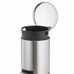 Style Selections Trash Cans 5-Liter Stainless Steel Steel Commercial Trash Can with Lid -Cleaning Supplies Shop 15589122