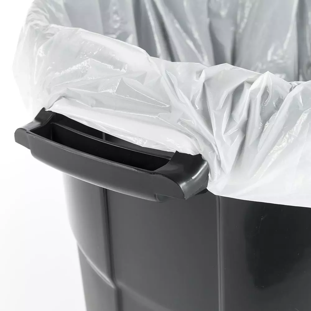 Blue Hawk Trash Cans 20-Gallon Black Plastic Trash Can with Lid 8 Blue Hawk Trash Cans 20-Gallon Black Plastic Trash Can with Lid - Image 6