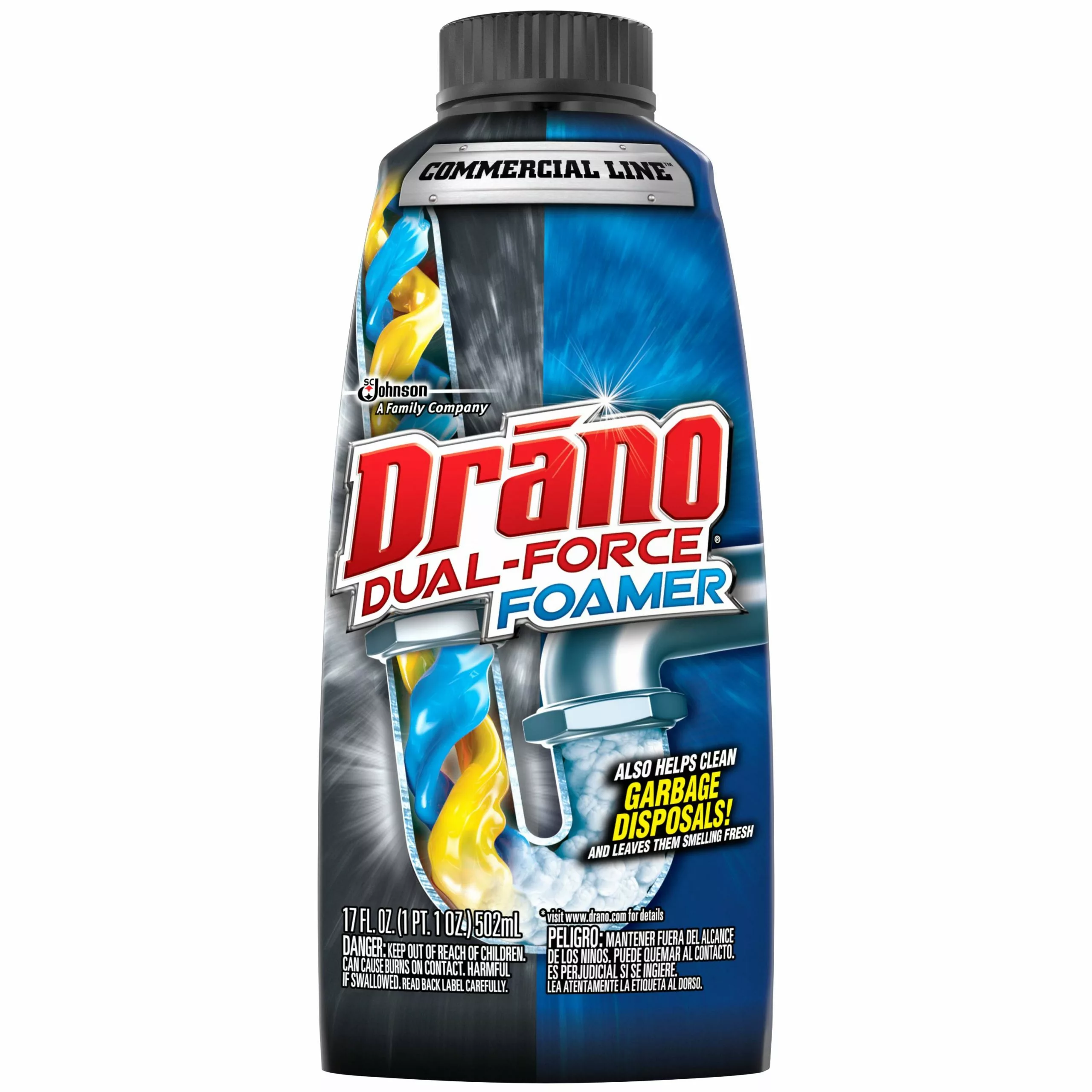 Drano Drain Cleaners Dual-force foamer Clog Remover 17-fl oz Drain Cleaner 3 Drano Drain Cleaners Dual-force foamer Clog Remover 17-fl oz Drain Cleaner