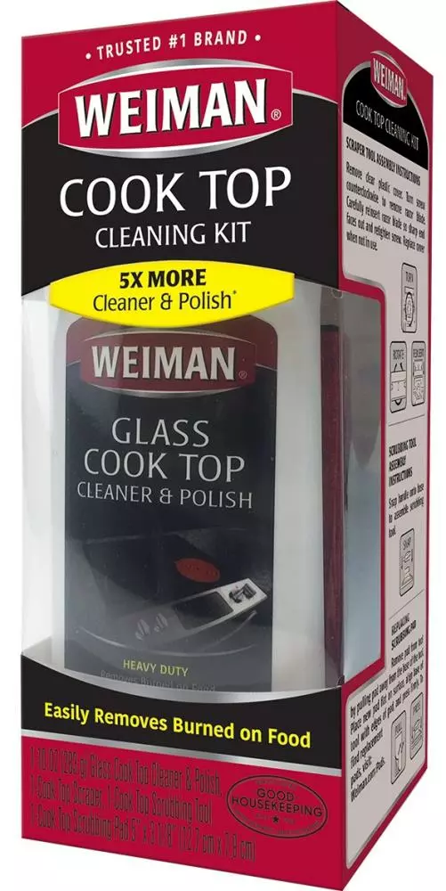 Weiman Products Cooktop Cleaners Complete Cook Top Cleaning Kit with 10 -oz Cream 3 Weiman Products Cooktop Cleaners Complete Cook Top Cleaning Kit with 10 -oz Cream