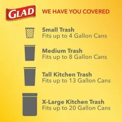 Glad Trash Bags Odor Shield 50-Pack 13-Gallon Gain Original White Polypropylene Kitchen Trash Bag 17 Glad Trash Bags Odor Shield 50-Pack 13-Gallon Gain Original White Polypropylene Kitchen Trash Bag -Cleaning Supplies Shop 16022143