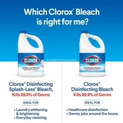 Clorox Splash-Less Liquid Bleach, Regular 77-oz Bottle -Cleaning Supplies Shop 17873166