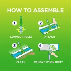 Swiffer Wet Mops Sweeper Dry and Wet XL Sweeping Kit Blend Non-Wringing Flat Wet Mop -Cleaning Supplies Shop 18177754