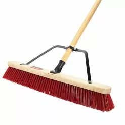 Rubbermaid Commercial Products Brooms 24-in Poly Fiber Push to Center Push Broom -Cleaning Supplies Shop 40976379 scaled