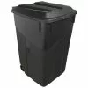 Project Source Trash Cans 45-Gallon Black Plastic Wheeled Trash Can with Lid -Cleaning Supplies Shop 42131141