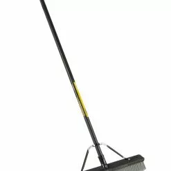 Rubbermaid Commercial Products Brooms 24-in Poly Fiber Shop/Garage Push Broom -Cleaning Supplies Shop 42136621