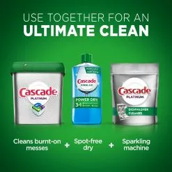 Cascade Plantinum Power Dry 3-in-1-Pack 16-fl oz Dishwasher Detergent -Cleaning Supplies Shop 42399750