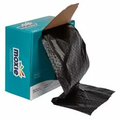 MOXIE Trash Bags 50-Pack 33-Gallon Black Outdoor Plastic Wastebasket Trash Bag -Cleaning Supplies Shop 42698859