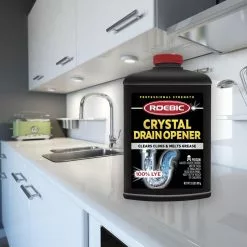 Roebic Laboratories, Inc. Drain Cleaners 2 lb. Heavy Duty Crystal Drain Opener 32-oz Drain Cleaner Crystals -Cleaning Supplies Shop 43084109