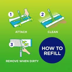 Swiffer Mop Refills & Replacement Heads Sweeper X-Large Dry Sweeping Cloths Microfiber Refill (16-Pack) -Cleaning Supplies Shop 43508558