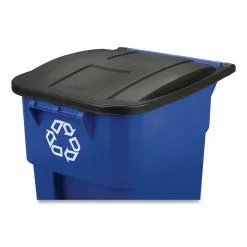 Rubbermaid Commercial Products Recycling Bins 50-Gallon Blue Commercial Outdoor Recycling Bin 12 Rubbermaid Commercial Products Recycling Bins 50-Gallon Blue Commercial Outdoor Recycling Bin -Cleaning Supplies Shop 44202906