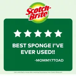 Scotch-Brite Sponges & Scouring Pads Heavy Duty 6-Pack Cellulose Sponge with Scouring Pad -Cleaning Supplies Shop 44249133 scaled